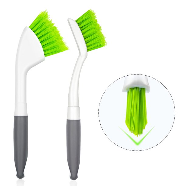 Juego de cepillos para limpieza de lechada ITTAHO, paquete de 2 cepillos para fregar ranuras