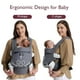 thumbnail image 3 of Momcozy Portabebés Ergonómico, Cangurera Manos Libres Multifuncional para Bebés de 3.5 a 20 kg, 3 of 8