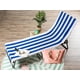 thumbnail image 4 of Toalla para sillón de playa DII Stripe, 100% algodón rizado, azul, 4 of 7