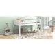 thumbnail image 3 of Twin Size Wood Low Loft Bed with Ladder, ladder can be placed on the left or right, White, 3 of 3