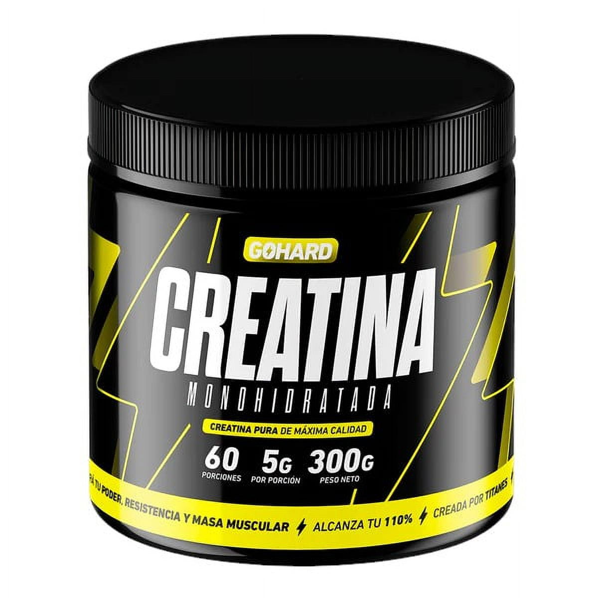 Gohard - Creatina Monohidratada - 60 Servicios - 300gr