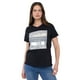 thumbnail image 1 of Polera Mujer M/c Focal Print Cuello V Negro Corona, 1 of 5