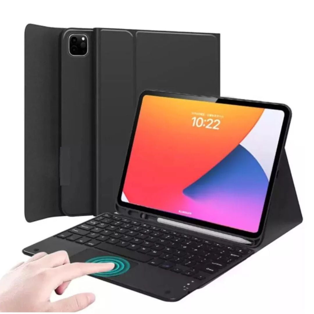 Genérico - Funda + Teclado Bluetooth Para Ipad Pro 11 M4 2024 - Negro