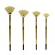 thumbnail image 1 of Juego de Pinceles Abanico ZEM 2, 4, 6, 8 de Cerda de Cerdo Blanco, 1 of 7