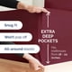thumbnail image 3 of Juego De Sábanas Extra Deep Queen Burgundy 6 Piezas, 3 of 8