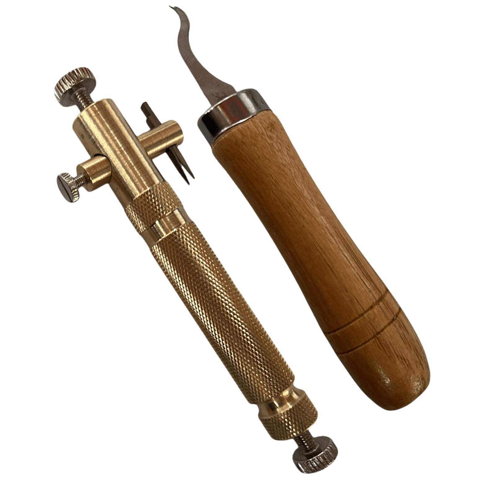 Bothyi - 2 Piezas De Herramienta Para Purgar Violín Con Incrustaciones, Herramientas Para Hacer Violín Para Violinista Dorado