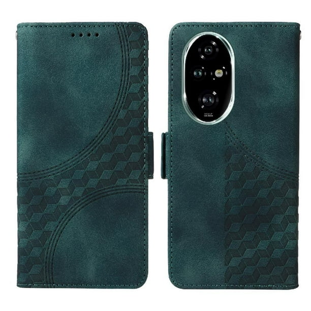 Carcasa FOXDOCK Honor 200 Pro de cuero PU, diseño acolchado clásico, protección contra caídas y rayones