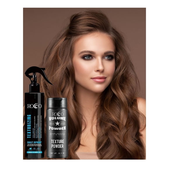 Set Spray Texturizador mas Polvo mayor Textura y Volumen Rocco