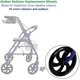 thumbnail image 2 of Rueda de repuesto Rollator Walker de 7,5 cm negra (1 unidad) en la parte delantera, 2 of 4