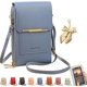 thumbnail image 1 of Bolso bandolera mujer pantalla táctil cuero RFID cartera cruzada antirrobo correa hombro, 1 of 7