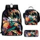 thumbnail image 2 of 3Pcs Set My Hero Mochila Academia Backpacks with Lunch Bags Pencil Case ,Cartoon Large Capacity School Bags for Grade 1-5, 2 of 3