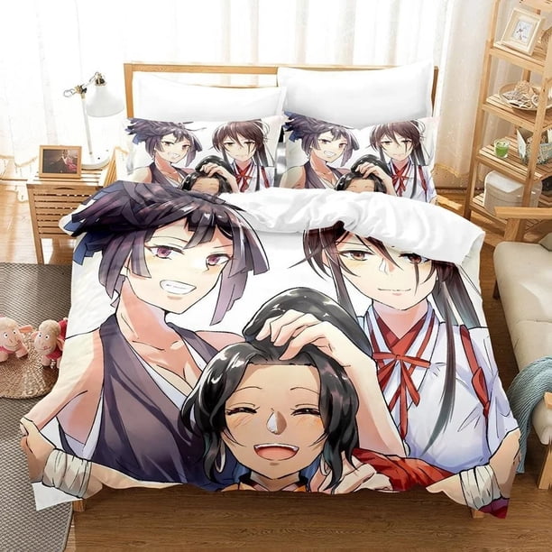 Fashion Hell's Paradise Jigokuraku Bedding Setthree-piece set Adult Kid Bedroom Duvet cover Sets Home Textiles Bed Sheets