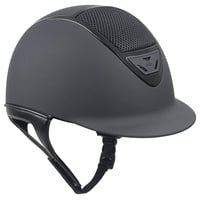 Irh International Riding Helmets - Casco Irh Xlt Ir4G Negro Mate Con Marco Brillante (Mediano)
