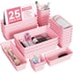 thumbnail image 1 of Set de Organizadores para Cajones BiuLeon 25 Piezas Plástico Rosa 4 Tamaños, 1 of 7