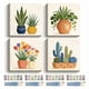 thumbnail image 1 of Kit de Pintura por Números Amphol – Set de 4 piezas 25 × 25 cm, Tema de Plantas, 1 of 7