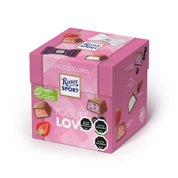 Chocolate Ritter Mini Cubes Yogurth, 176 g