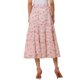 thumbnail image 3 of INSPIRE CHIC Falda Floral de Mujer con Volantes en Capas de Chifón A-Line Maxi Falda Rosa M, 3 of 6