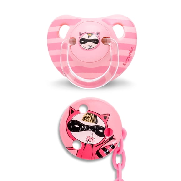 Chupete Anatomico Latex +6m +broche Redondo Secret Rayas