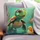 thumbnail image 1 of Funda de Almohada Desmarcar Tortuga Bebé 66x66 cm, 1 of 6