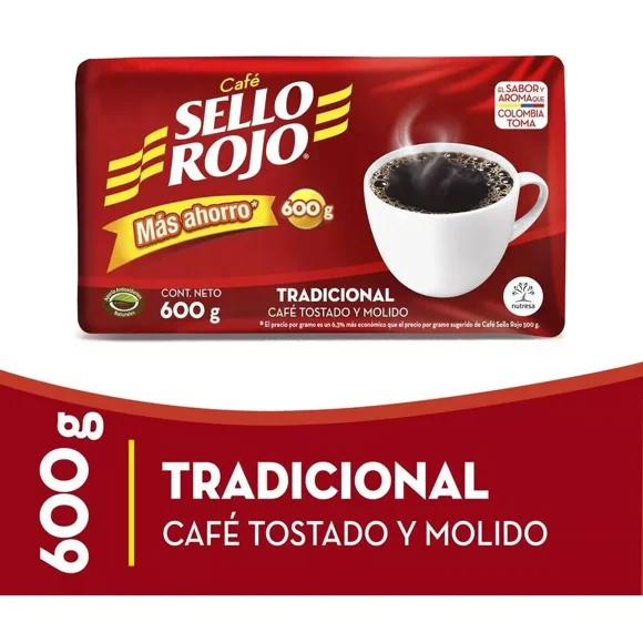 Cafe Sello Rojo tradicional 600gr