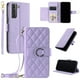 thumbnail image 1 of Funda tipo billetera FOXDOCK para Samsung Galaxy S21 – Tapa abatible con correa para mujer, 1 of 5