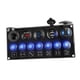 thumbnail image 2 of Panel De Enchufe De Cargador Panel De Enchufe De Salida USB Modificado Para Barcos RV Coches Azul, 2 of 5