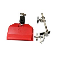 Bothyi - Campana De Vaca De Tono Alto Con Percusión De Abrazadera De Soporte Para Fiesta Roja