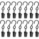 thumbnail image 2 of Set Myst Design De 50 Ganchos De Acero Con Clip Para Cortinas Y Luces 6 Cm Negro, 2 of 3