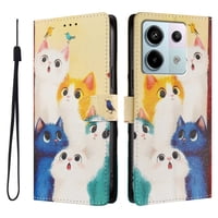 Foxdock Funda Tipo Cartera Para Xiaomi Poco X6 5G Con Soporte Y Correa – Diseño De Patrones Lindos