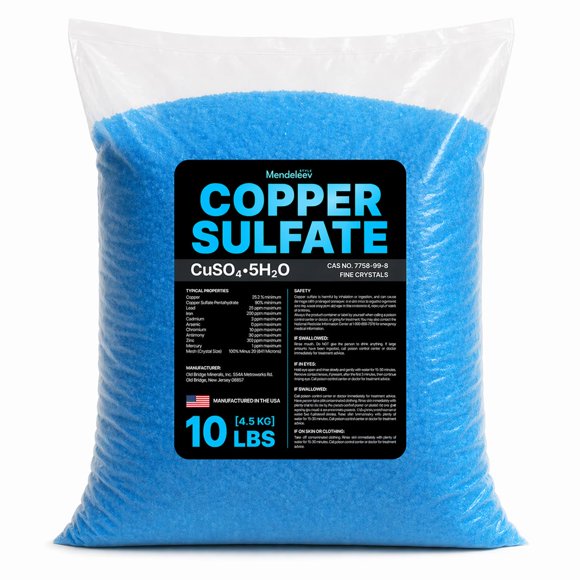 Sulfato de Cobre MENDELEEV STYLE 4,5 kg Cristales Finos