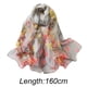 thumbnail image 5 of Bufandas ligeras con estampado de flores para mujer, chal de algodón, regalo de verano, 5 of 6