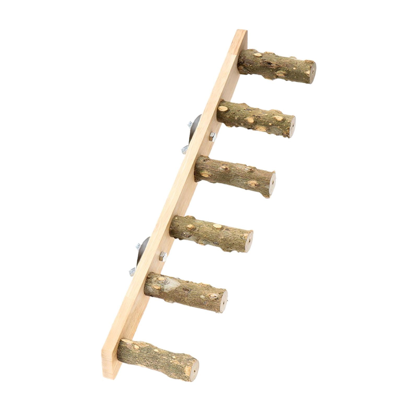Puente Con Escaleras De Madera Para Pájaros, Escalera De Escalada Para Loros, Pinzones, Periquitos, 6 Secciones