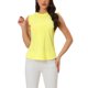 thumbnail image 1 of INSPIRE CHIC Blusas sin mangas para mujer de regreso a clases, blusas de trabajo con volantes y pliegues, tops elegantes, amarillo claro L, 1 of 6