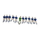 thumbnail image 1 of 11 Figuras De Jugador De Fútbol En Miniatura, Accesorios Para Escenas De Bricolaje, Jardín De Hadas, Jugador Azul, 1 of 5