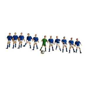 Bothyi - 11 Figuras De Jugador De Fútbol En Miniatura, Accesorios Para Escenas De Bricolaje, Jardín De Hadas, Jugador Azul