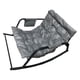 thumbnail image 5 of Sillón mecedor doble, sillón reclinable relajante con respaldo, cojín de asiento extraíble, sofá de piso, sillón para guardería, muebles de sala de Gris, 5 of 6