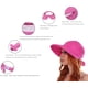 thumbnail image 4 of Sombreros para mujer con visera de playa convertible y protección solar UV UPF 50+, 4 of 5