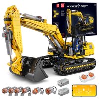 Set De Construcción Para Excavadora Mould King 13112 Rc Con 1830 Piezas