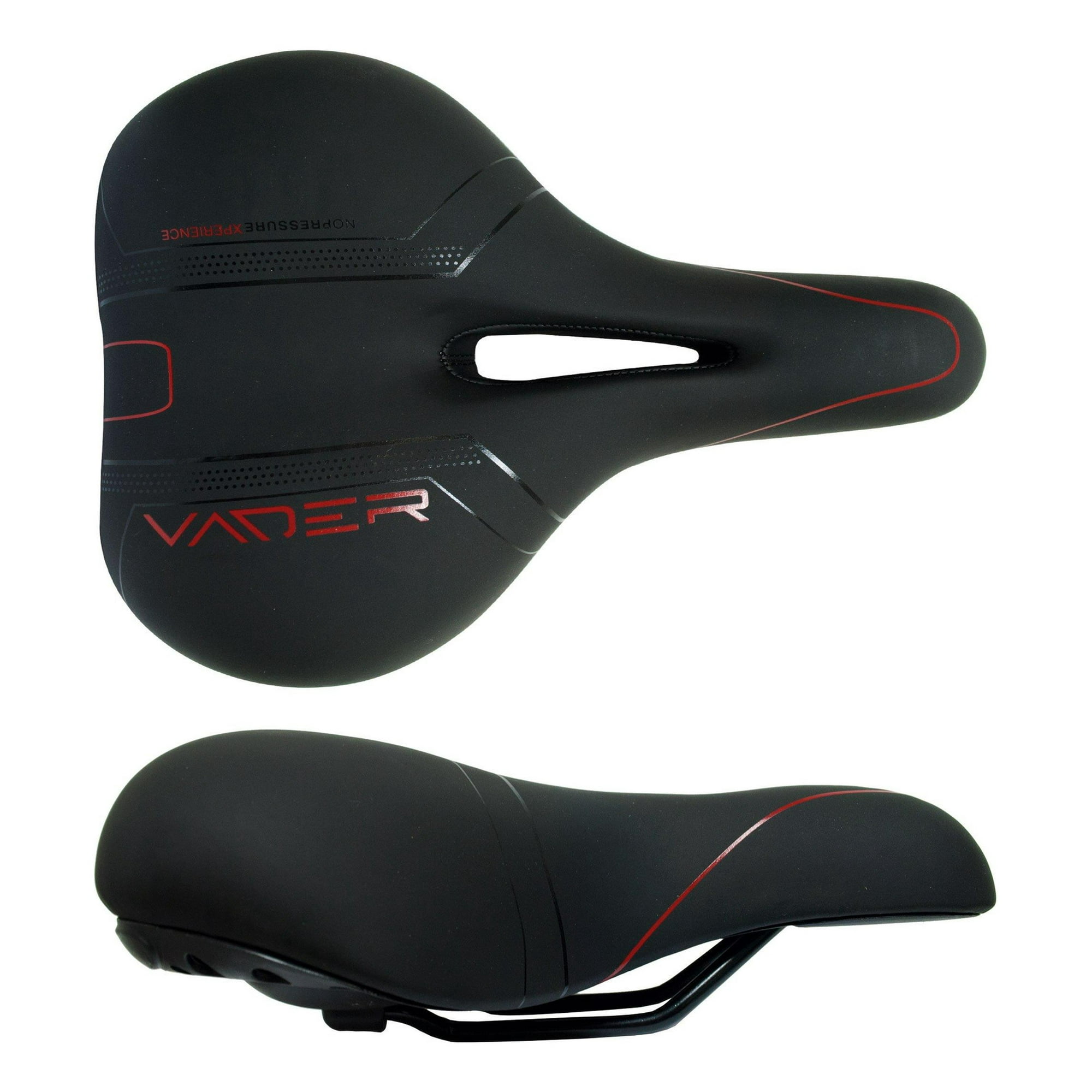 Sillin Vader Adulto Negro Ancho Perforacion Sin Carro