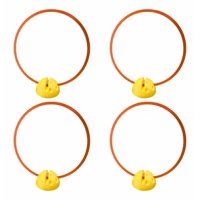 Linea Sport - Pack X4 Aros De Agilidad 70Cm+ 4 Bases Multiuso Deporte