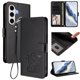 thumbnail image 2 of Samsung Galaxy S24 FE Funda Billetera con Estampado de Gato, Negro, 2 of 6