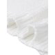 thumbnail image 5 of INSPIRE CHIC Top de Punto de Crochet para Mujer, Manga Corta, Cuello Redondo, Suéter con Ojales, Camiseta Blanca Talla S, 5 of 6
