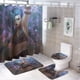 thumbnail image 1 of Batalla De Dos Ciudades theme 4 piece Shower Curtain Set With Rugs Waterproof Bathroom Decor Set Includes Bath Mat U shaped Rug Toilet Lid Cover And Curtain With Hooks, 1 of 6