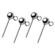 thumbnail image 3 of 4pcs S925 Pendientes De Perno Prisionero De Bola De Plata Esterlina Backs Jewelry Silver 5mm, 3 of 5