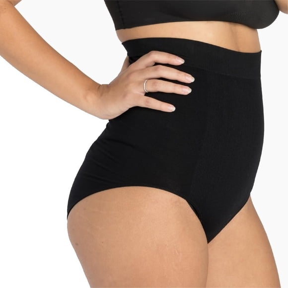Ropa interior postparto y faja UpSpring de talle alto negra