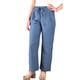 thumbnail image 4 of Palazzo Verano Tipo Lino Pantalón Mujer Algodón Cintura Elasticada 615, 4 of 5