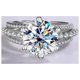 thumbnail image 2 of Anillos de Moissanita de Oro Blanco de 18K de 5Uds para Mujer Regalo Color D Claridad VVS1 Anillos de Diamante Anillo de Plata Esterlina 925 Joyería Moissanite Engagement Rings con Certificado, 2 of 8