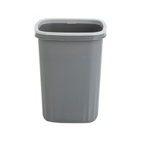 Magideal - Bote De Basura Bote De Basura Bote De Basura Minimalista Bote De Basura Con Tapa Abierta Sin Tapa Para Dormitorio Inodoro Dormitorio Lavandería Baño , Gris