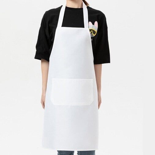 Pechera Poplin Unisex Blanco, Conf. Nacional