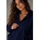 thumbnail image 2 of Poleron Con Cierre De 500g Canguro Basico 70/30 Unisex S-m Azul Marino Lisa, 2 of 3